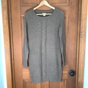 Mossimo Supply Co brown cable knit sweater dress. Size Small